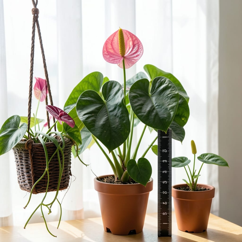 How Tall Do Anthuriums Grow: Compact Varieties Under 2 Feet Revealed