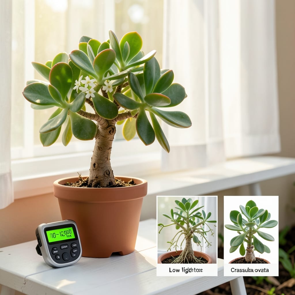 How Much Light Does a Jade Plant Need: Sunlight Rules for Healthy Growth Without Burnt Leaves